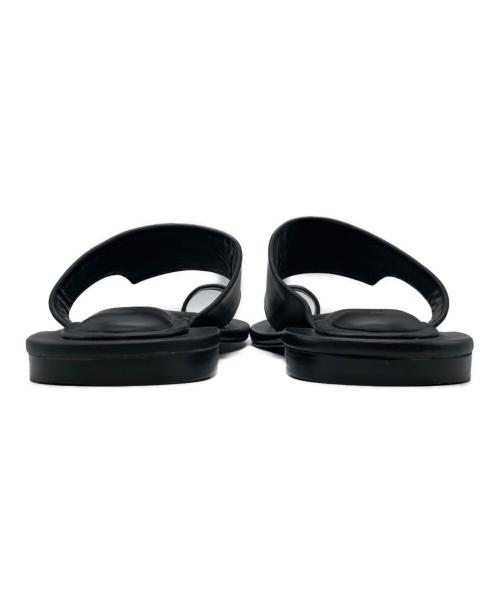 UN3D.（アンスリード）UN3D. (アンスリード) FOOT CUSHION FLAT SANDAL フット クッション フラット サンダル ブラック サイズ:38の古着・服飾アイテム