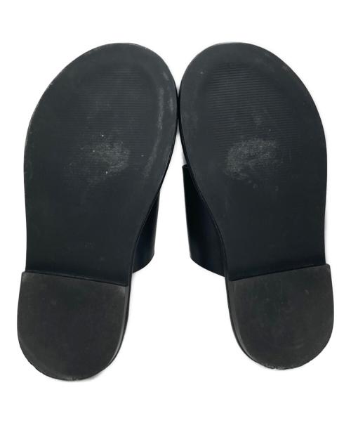 UN3D.（アンスリード）UN3D. (アンスリード) FOOT CUSHION FLAT SANDAL フット クッション フラット サンダル ブラック サイズ:38の古着・服飾アイテム