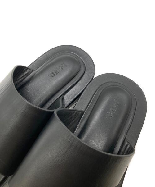 UN3D.（アンスリード）UN3D. (アンスリード) FOOT CUSHION FLAT SANDAL フット クッション フラット サンダル ブラック サイズ:38の古着・服飾アイテム