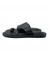 UN3D. (アンスリード) FOOT CUSHION FLAT SANDAL フット クッション フラット サンダル ブラック サイズ:38：8000円
