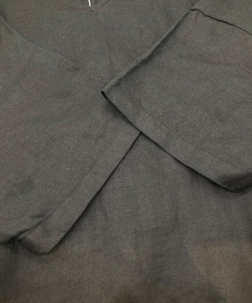 中川政七商店（ナカガワマサシチショウテン）中川政七商店 (ナカガワマサシチショウテン) リネンワンピース ブラック サイズ:表記がない為不明の古着・服飾アイテム