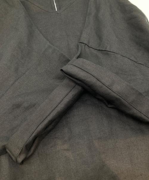 中川政七商店（ナカガワマサシチショウテン）中川政七商店 (ナカガワマサシチショウテン) リネンワンピース ブラック サイズ:表記がない為不明の古着・服飾アイテム