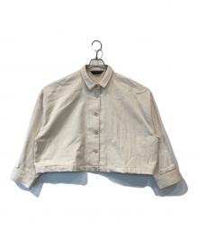 mizuiro-ind（ミズイロインド）の古着「ワイドショートジャケット」｜ベージュ