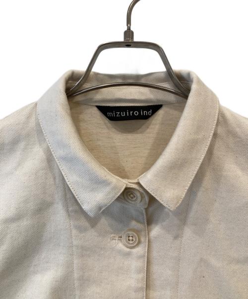mizuiro-ind（ミズイロインド）mizuiro-ind (ミズイロインド) ワイドショートジャケット ベージュ サイズ:FREEの古着・服飾アイテム