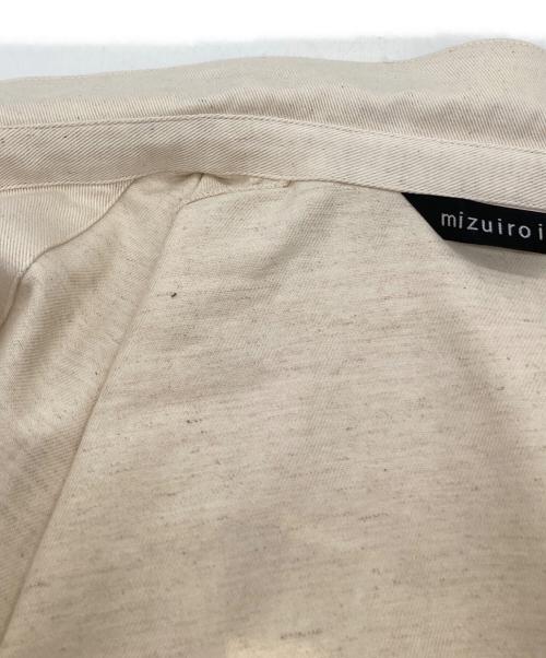 mizuiro-ind（ミズイロインド）mizuiro-ind (ミズイロインド) ワイドショートジャケット ベージュ サイズ:FREEの古着・服飾アイテム