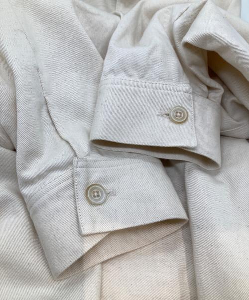 mizuiro-ind（ミズイロインド）mizuiro-ind (ミズイロインド) ワイドショートジャケット ベージュ サイズ:FREEの古着・服飾アイテム