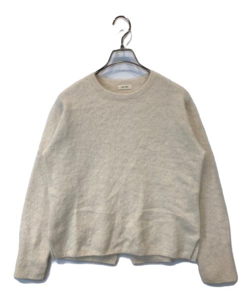 DES PRES（デ プレ）DES PRES (デ プレ) フォックスカシミヤ クルーネックプルオーバー　22-02-34-02302 ホワイト サイズ:FREEの古着・服飾アイテム