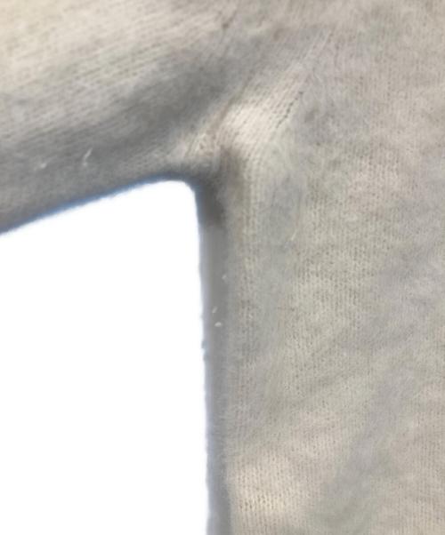 DES PRES（デ プレ）DES PRES (デ プレ) フォックスカシミヤ クルーネックプルオーバー　22-02-34-02302 ホワイト サイズ:FREEの古着・服飾アイテム