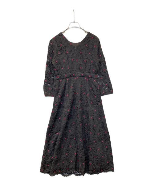 Diagram（ダイアグラム）Diagram (ダイアグラム) レース刺繍ロングワンピース 3843 1167-1 グレー サイズ:36の古着・服飾アイテム