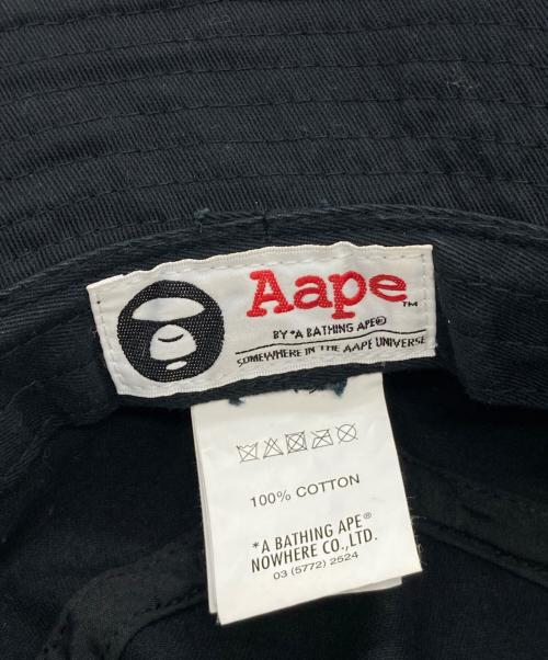 A BATHING APE（ア ベイシング エイプ）A BATHING APE (ア ベイシング エイプ) バケットハット AAPHTM4619XXB ブラックの古着・服飾アイテム