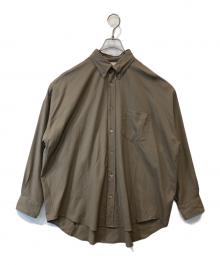 MARKWARE（マーカウェア）の古着「POLO COLLAR TENT SHIRT　A22A-13SH02C シャツ」｜ブラウン