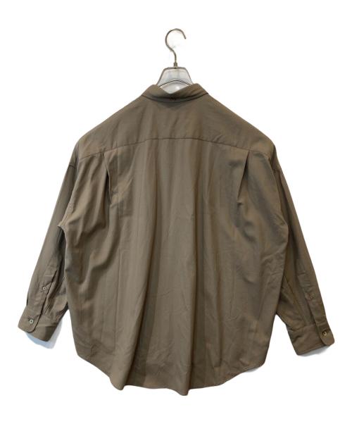 MARKWARE（マーカウェア）MARKWARE (マーカウェア) POLO COLLAR TENT SHIRT　A22A-13SH02C シャツ ブラウン サイズ:2の古着・服飾アイテム