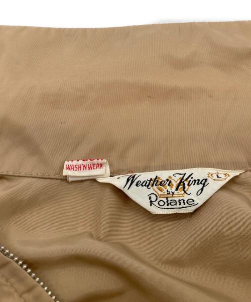 Weather King by Roland（ウェザーキング バイ ローランド）Weather King by Roland (ウェザーキング バイ ローランド) ナイロンスウィングトップ ブラウン サイズ:Lの古着・服飾アイテム
