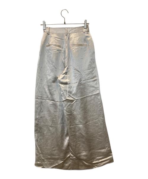 anuans（アニュアンス）anuans (アニュアンス) ベルトデザインサテンパンツ アイボリー サイズ:Mの古着・服飾アイテム