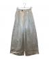 anuans（アニュアンス）の古着「ベルトデザインサテンパンツ」｜アイボリー