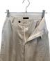 中古・古着 anuans (アニュアンス) ベルトデザインサテンパンツ アイボリー サイズ:M：4000円