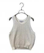 ETRE TOKYOエトレトウキョウ）の古着「ノースリーブリリヤーンニットプルオーバー 1224211087」｜アイボリー