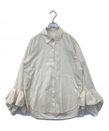 ETRE TOKYO（エトレトウキョウ）の古着「フリルカフスシャツ　1224210097」｜アイボリー