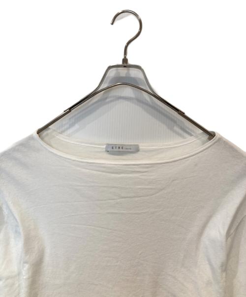 ETRE TOKYO（エトレトウキョウ）ETRE TOKYO (エトレトウキョウ) BOXスリーブカットトップス　カットソー　1224312140 ホワイト サイズ:Fの古着・服飾アイテム