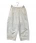 ARULLE（アリュール）の古着「ワイドナイロンパンツ　aru h-bottoms-242033」｜アイボリー