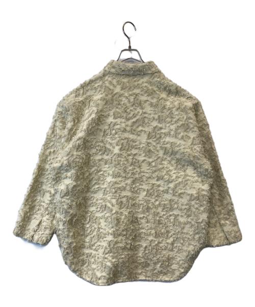 ETRE TOKYO（エトレトウキョウ）ETRE TOKYO (エトレトウキョウ) カットジャガードオーバーサイズシャツ 1225110022  ベージュ サイズ:FREEの古着・服飾アイテム
