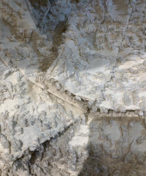 ETRE TOKYO（エトレトウキョウ）ETRE TOKYO (エトレトウキョウ) カットジャガードオーバーサイズシャツ 1225110022  ベージュ サイズ:FREEの古着・服飾アイテム