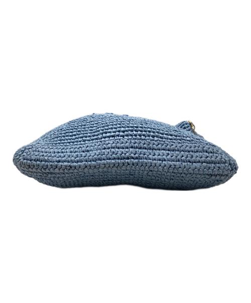 COACH（コーチ）COACH (コーチ) STRAW BROOKLYN SHOULDER BAG A25201 バッグ スカイブルーの古着・服飾アイテム