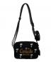 中古・古着 COACH (コーチ) PEANUTS (ピーナッツ) ショルダーバッグ CB182 ブラック：27000円
