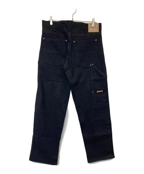 PRSN BLU（プリズンブルース）PRSN BLU (プリズンブルース) ブラックデニムパンツ ブラック サイズ:W36×L33の古着・服飾アイテム