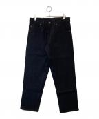 PRSN BLUプリズンブルー）の古着「ブラックデニムパンツ」｜ブラック
