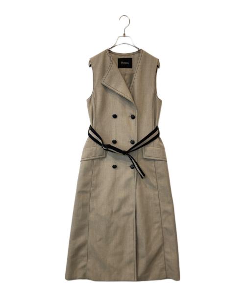 Diagram（ダイアグラム）Diagram (ダイアグラム) アシンメトリーカラーワンピース 03251 31332-00 ベージュ サイズ:36の古着・服飾アイテム