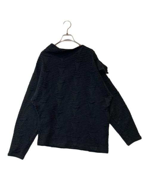 ISSEY MIYAKE（イッセイミヤケ）ISSEY MIYAKE (イッセイミヤケ) 変形3Dカットソー　JY14275 ブラック サイズ:9の古着・服飾アイテム
