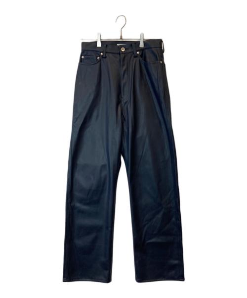 CINOH（チノ）CINOH (チノ) SYNTHTIC LEATHER PANTS 21WPT012 パンツ ネイビー サイズ:40の古着・服飾アイテム