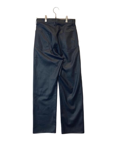 CINOH（チノ）CINOH (チノ) SYNTHTIC LEATHER PANTS 21WPT012 パンツ ネイビー サイズ:40の古着・服飾アイテム