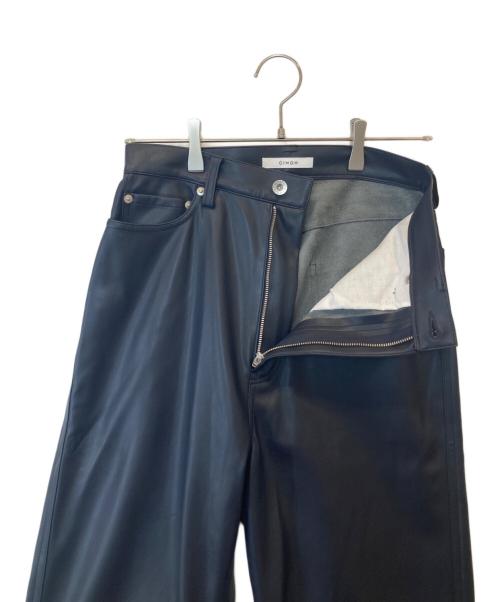 CINOH（チノ）CINOH (チノ) SYNTHTIC LEATHER PANTS 21WPT012 パンツ ネイビー サイズ:40の古着・服飾アイテム