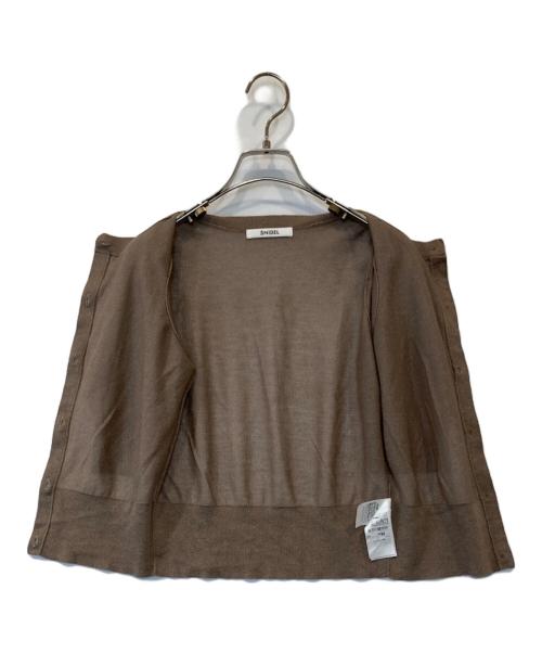 Snidel（スナイデル）Snidel (スナイデル) ラメカーディガン　SWNT242014 ブラウン サイズ:FREEの古着・服飾アイテム