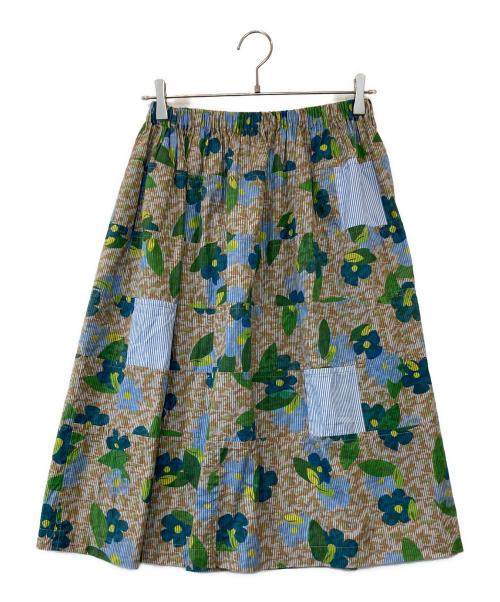 COMME des GARCONS tricot（コムデギャルソントリコ）COMME des GARCONS tricot (コムデギャルソントリコ) コットン切替迷彩総柄プリントイージースカート　TL-S027 マルチカラー サイズ:表記無しの古着・服飾アイテム