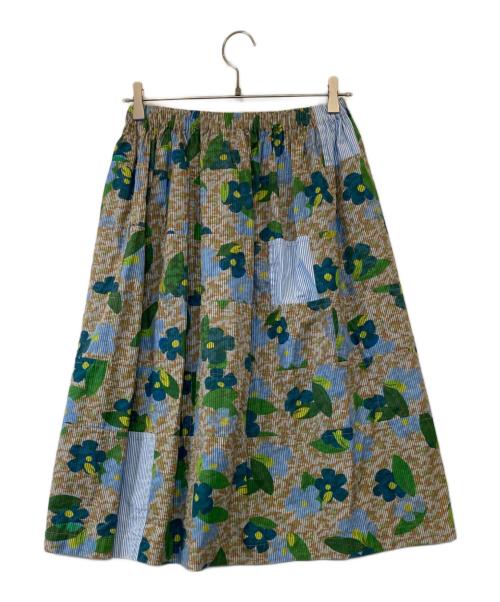 COMME des GARCONS tricot（コムデギャルソントリコ）COMME des GARCONS tricot (コムデギャルソントリコ) コットン切替迷彩総柄プリントイージースカート　TL-S027 マルチカラー サイズ:表記無しの古着・服飾アイテム