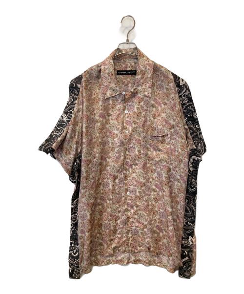 Y/PROJECT（ワイ プロジェクト）Y/PROJECT (ワイ プロジェクト) シルク ペイズリー 半袖 シャツ　915193 ピンク サイズ:Sの古着・服飾アイテム
