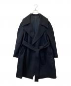 EGON labエゴンラボ）の古着「ウールオーバーコート　21AW CO 004 A」｜ブラック
