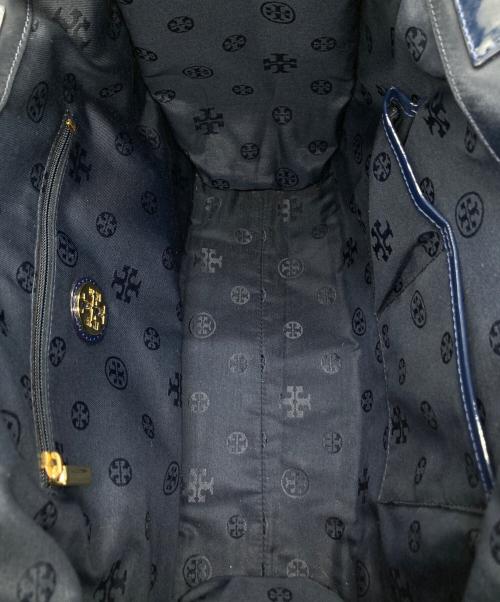TORY BURCH（トリーバーチ）TORY BURCH (トリーバーチ) エラトートバッグ ネイビーの古着・服飾アイテム