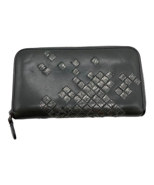 BOTTEGA VENETA（ボッテガベネタ）BOTTEGA VENETA (ボッテガベネタ) ラウンドファスナー財布 B05007308V グレーの古着・服飾アイテム