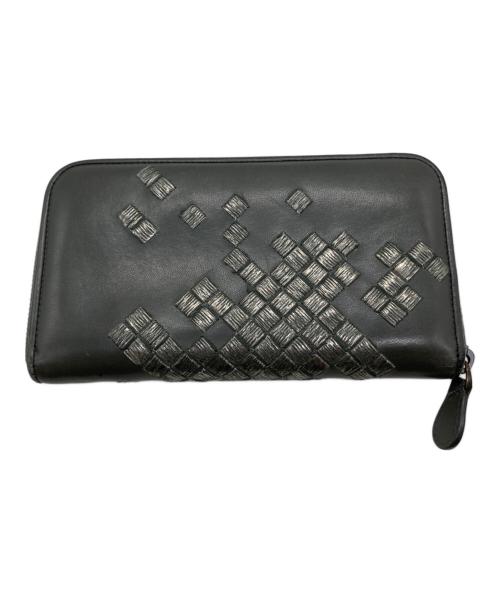 BOTTEGA VENETA（ボッテガベネタ）BOTTEGA VENETA (ボッテガベネタ) ラウンドファスナー財布 B05007308V グレーの古着・服飾アイテム