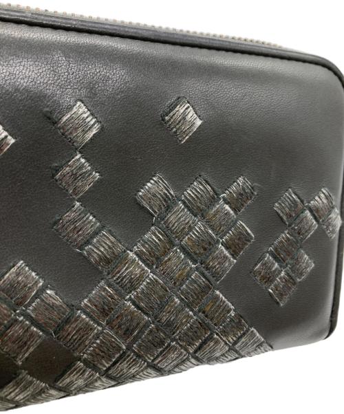 BOTTEGA VENETA（ボッテガベネタ）BOTTEGA VENETA (ボッテガベネタ) ラウンドファスナー財布 B05007308V グレーの古着・服飾アイテム