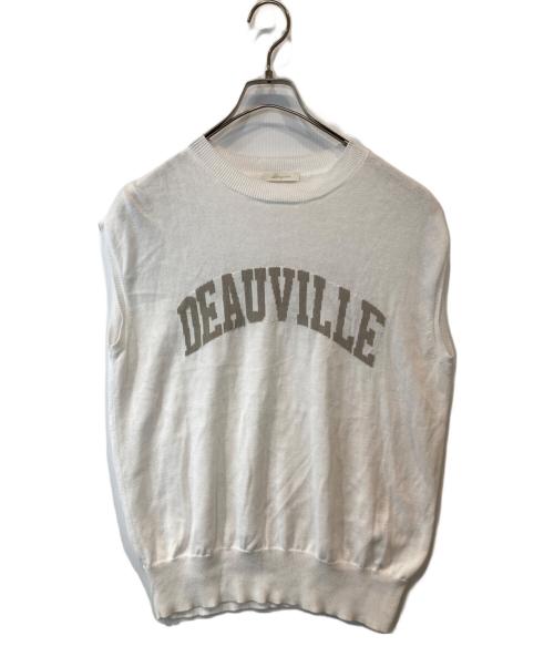 Loungedress（ラウンジドレス）Loungedress (ラウンジドレス) ジャガードフレンチ ニット LDZ1031305A0005 ホワイト サイズ:FREEの古着・服飾アイテム