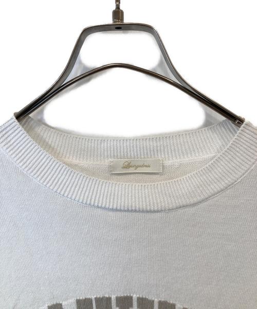 Loungedress（ラウンジドレス）Loungedress (ラウンジドレス) ジャガードフレンチ ニット LDZ1031305A0005 ホワイト サイズ:FREEの古着・服飾アイテム