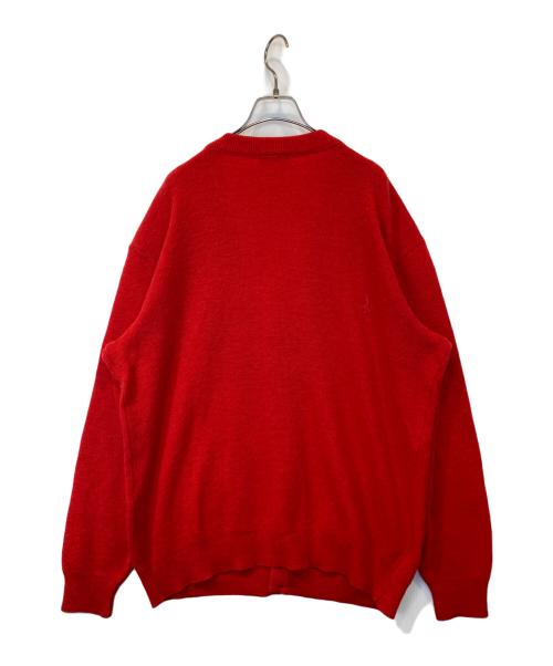 CHEMISE LACOSTE（シュミーズ ラコステ）CHEMISE LACOSTE (シュミーズ ラコステ) ニットカーディガン レッド サイズ:不明の古着・服飾アイテム