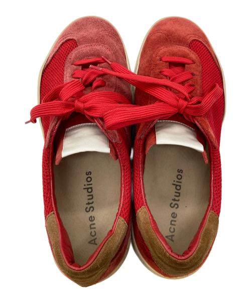 Acne studios（アクネ ストゥディオス）Acne studios (アクネ ストゥディオス) ローカットスニーカー レッド サイズ:42の古着・服飾アイテム
