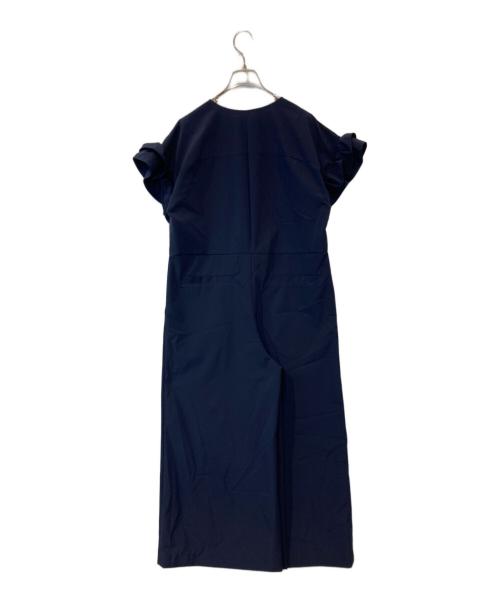 CADUNE（カデュネ）CADUNE (カデュネ) 袖フリルオールインワン ネイビー サイズ:34の古着・服飾アイテム
