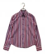 ETROエトロ）の古着「ストライプシャツ」｜レッド